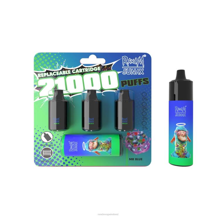 RandM Ireland | RandM Sunax Z2XZX272 21000 Airflow Control Pod Replaceable Vape Device 1Pc Red Apple Lemon