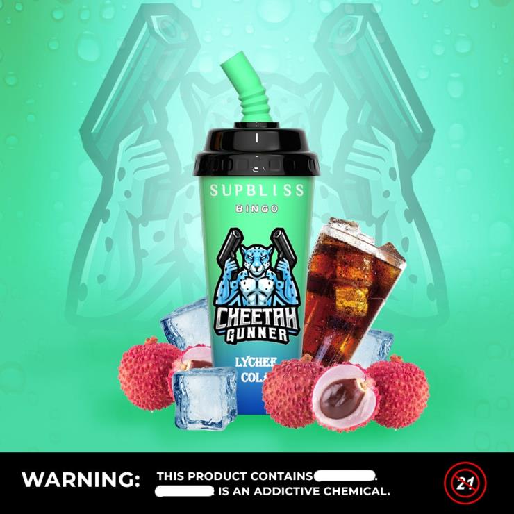 RandM Vape Flavours | RandM Supbliss Bingo Z2XZX264 8000 Vape Pod Device 1Pc Lychee Cola