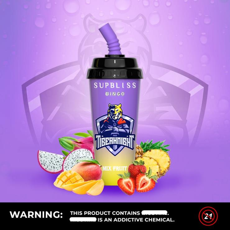 RandM Vape Flavours | RandM Supbliss Bingo Z2XZX264 8000 Vape Pod Device 1Pc Lychee Cola