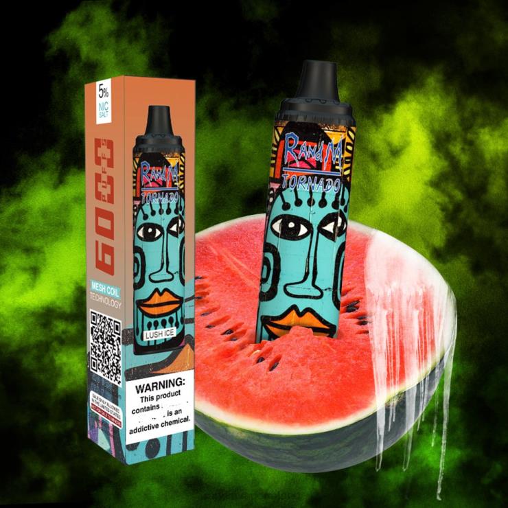 RandM Vape Online | RandM Tornado Z2XZX290 6000 Airflow Control Vape Pod Device 1Pc Lush Ice
