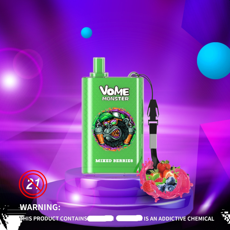 RandM Shop Discount | RandM Vome Monster Z2XZX278 10000 Airflow Control Vape Pod Device 1Pc Mixed Berries