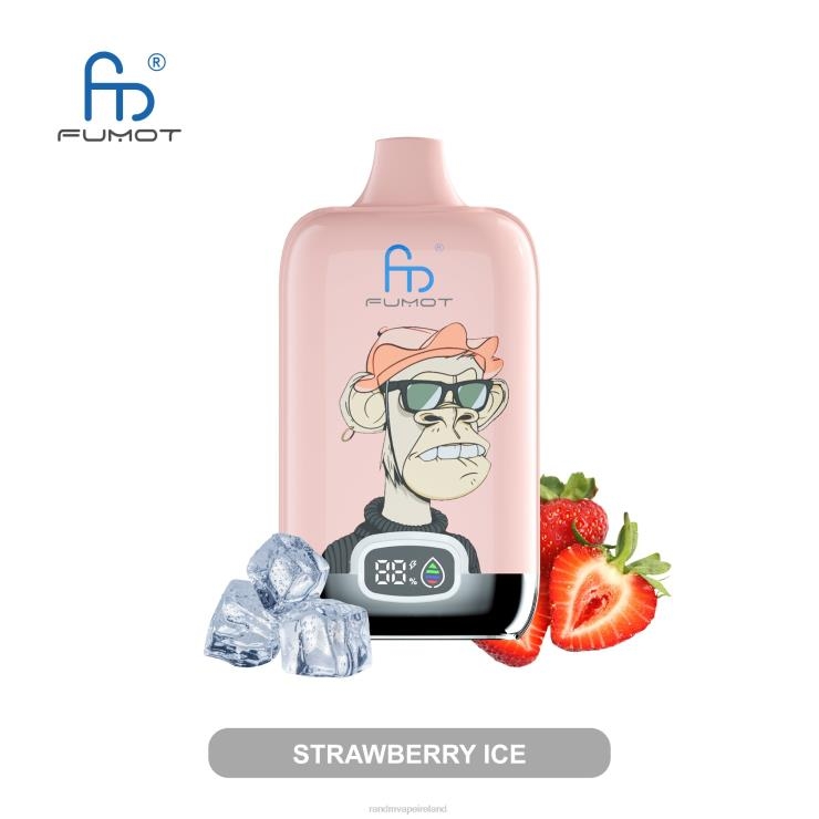Fumot RandM Vape | Fumot Original RandM Digital Box Z2XZX9 12000 Battery And Liquid Display Vape Device Strawberry Ice