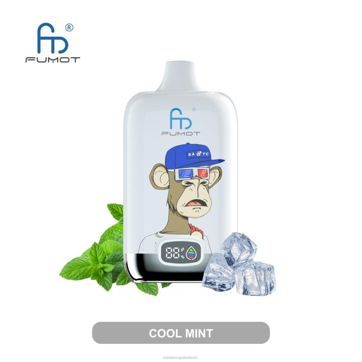R And M Vape Ireland | Fumot Original RandM Digital Box Z2XZX1 12000 Battery And Liquid Display Vape Device Cool Mint