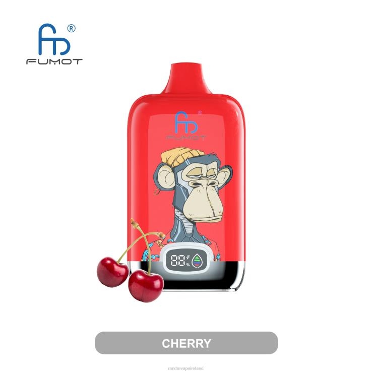 RandM Shop Discount | Fumot Original RandM Digital Box Z2XZX8 12000 Battery And Liquid Display Vape Device Cherry