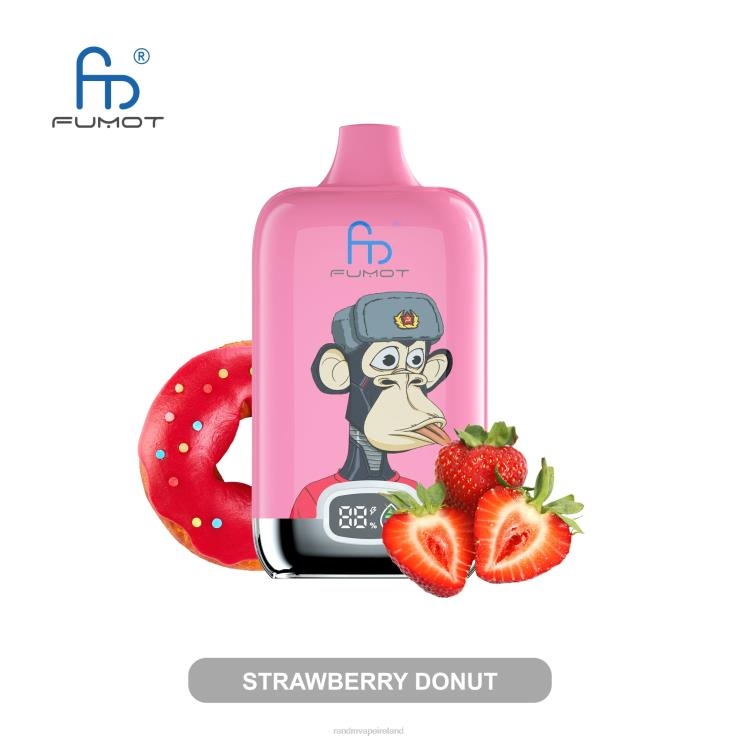 RandM Vape Flavours | Fumot Original RandM Digital Box Z2XZX14 12000 Battery And Liquid Display Vape Device Strawberry Donut