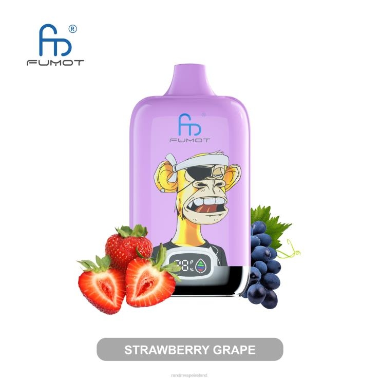 RandM Vape Price | Fumot Original RandM Digital Box Z2XZX15 12000 Battery And Liquid Display Vape Device Strawberry Grape