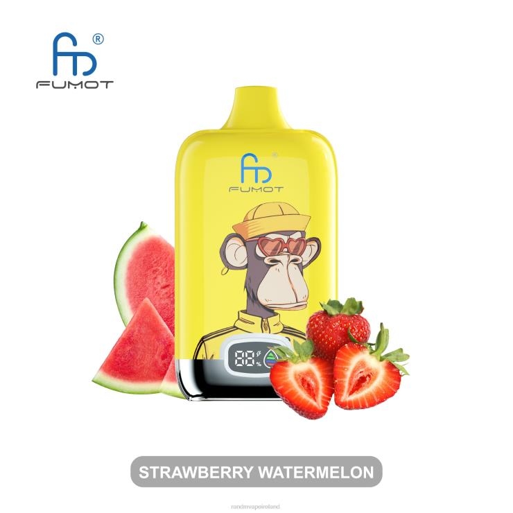 RandM Vape Price | Fumot Original RandM Digital Box Z2XZX5 12000 Battery And Liquid Display Vape Device Strawberry Watermelon