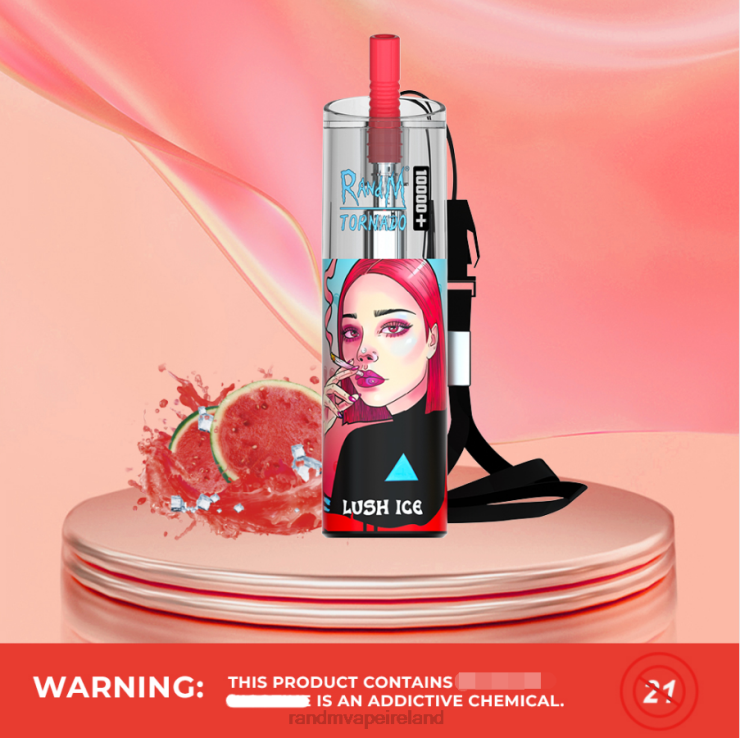 RandM Vape Dublin | RandM Tornado Z2XZX73 10000 Plus Airflow Control Vape Device 1Pc Lush Ice