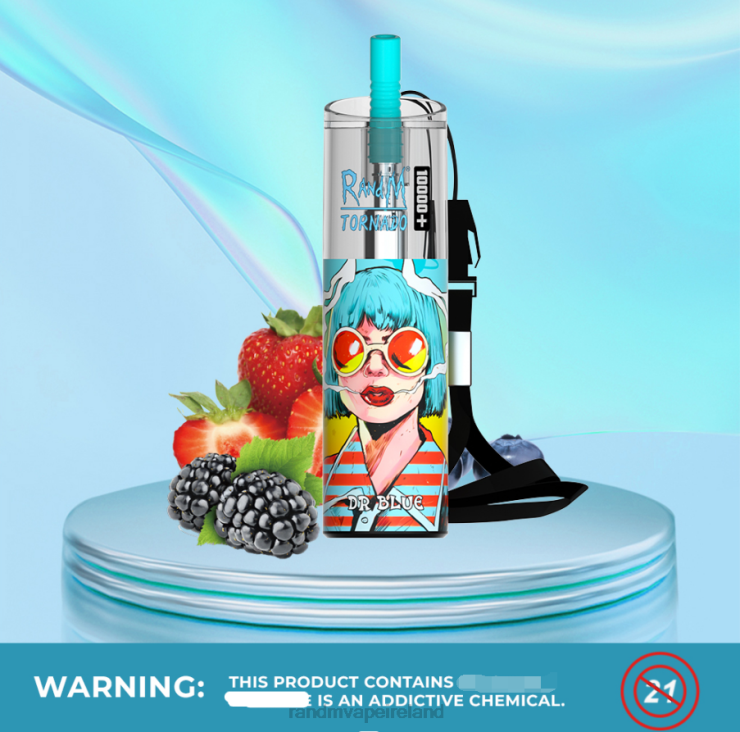 RandM Vape Flavours | RandM Tornado Z2XZX84 10000 Plus Airflow Control Vape Device 1Pc Dr Blue