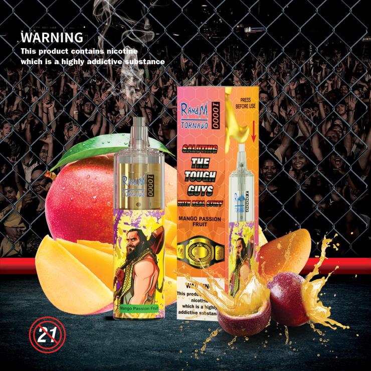RandM Ireland | RandM Tornado Z2XZX112 10000 Airflow Control Vape Device 1Pc Watermelon Lemonade