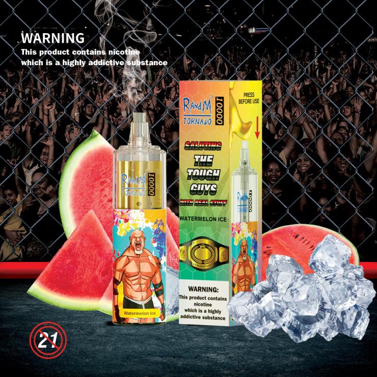 RandM Ireland | RandM Tornado Z2XZX112 10000 Airflow Control Vape Device 1Pc Watermelon Lemonade