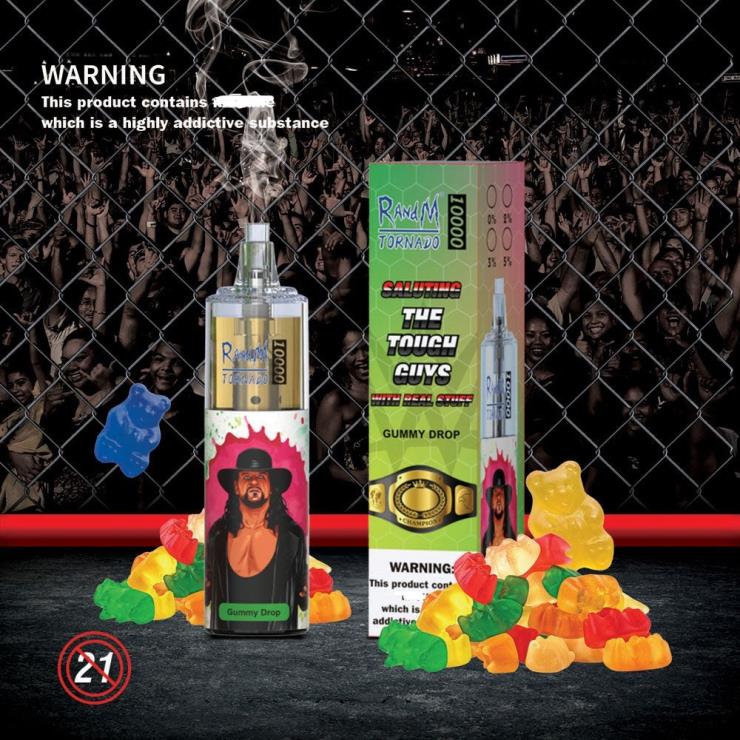 RandM Ireland | RandM Tornado Z2XZX112 10000 Airflow Control Vape Device 1Pc Watermelon Lemonade