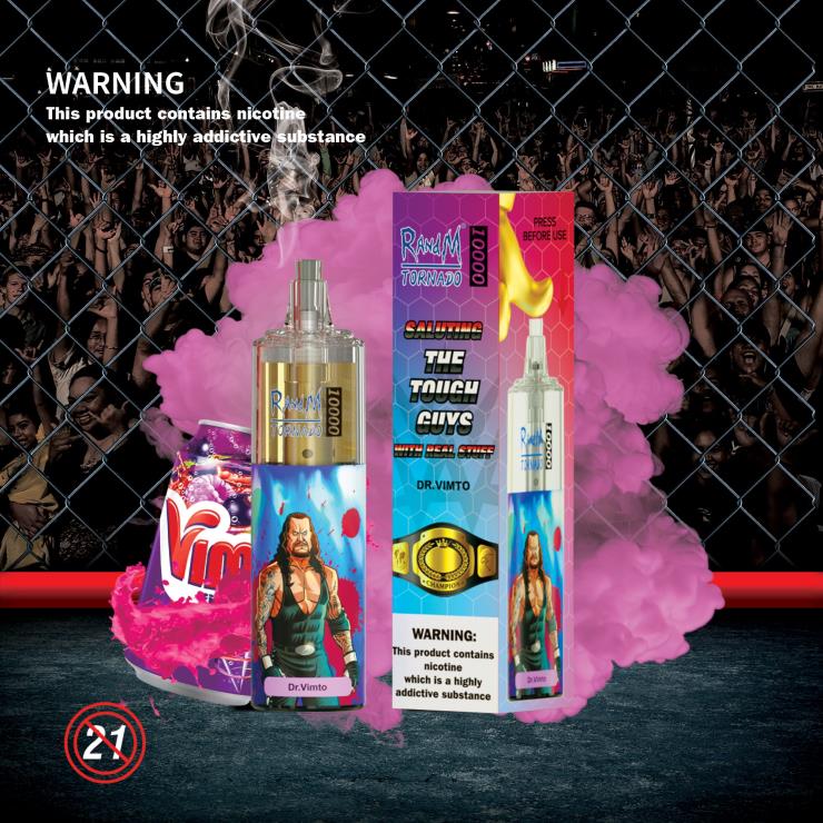 RandM Vape Flavours | RandM Tornado Z2XZX114 10000 Airflow Control Vape Device 1Pc Drvimto