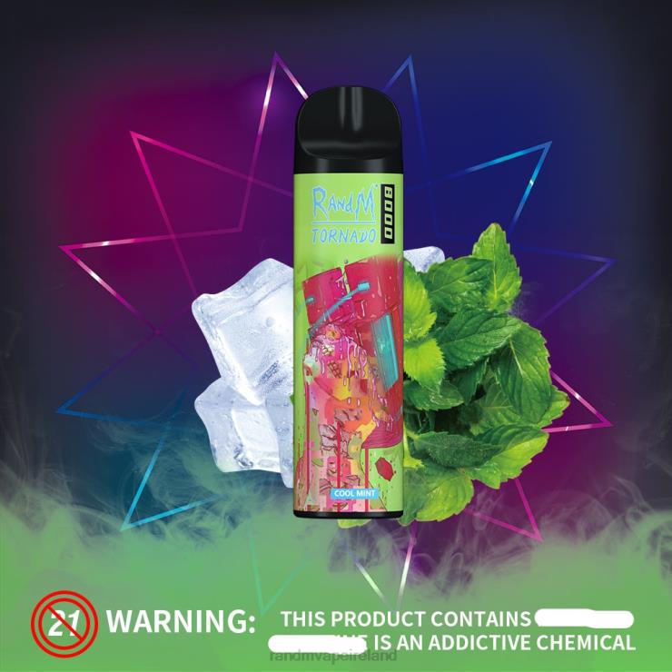 Fumot RandM Vape | RandM Tornado Z2XZX249 8000 Airflow Control Vape Device 1Pc Cool Mint