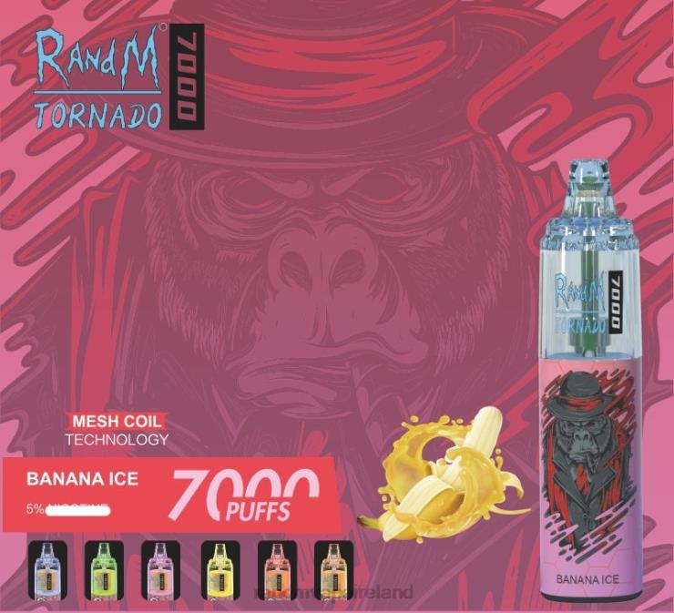 R And M Vape Ireland | RandM Tornado Z2XZX171 7000 Airflow Control Vape Device 1Pc Peach Ice