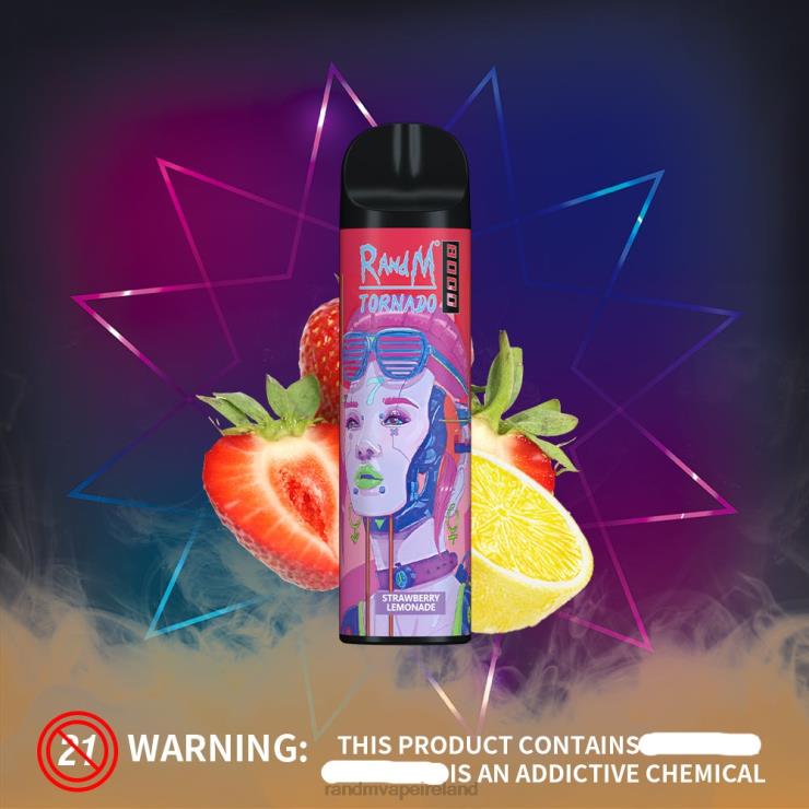 RandM Vape Dublin | RandM Tornado Z2XZX253 8000 Airflow Control Vape Device 1Pc Cherry Lychee