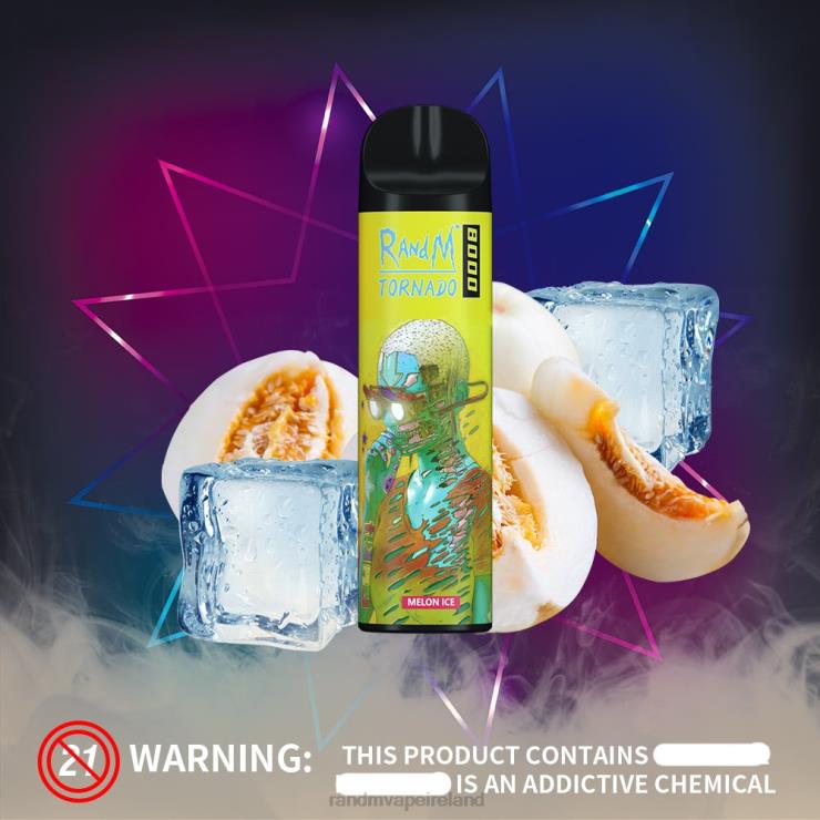 RandM Vape Dublin | RandM Tornado Z2XZX253 8000 Airflow Control Vape Device 1Pc Cherry Lychee