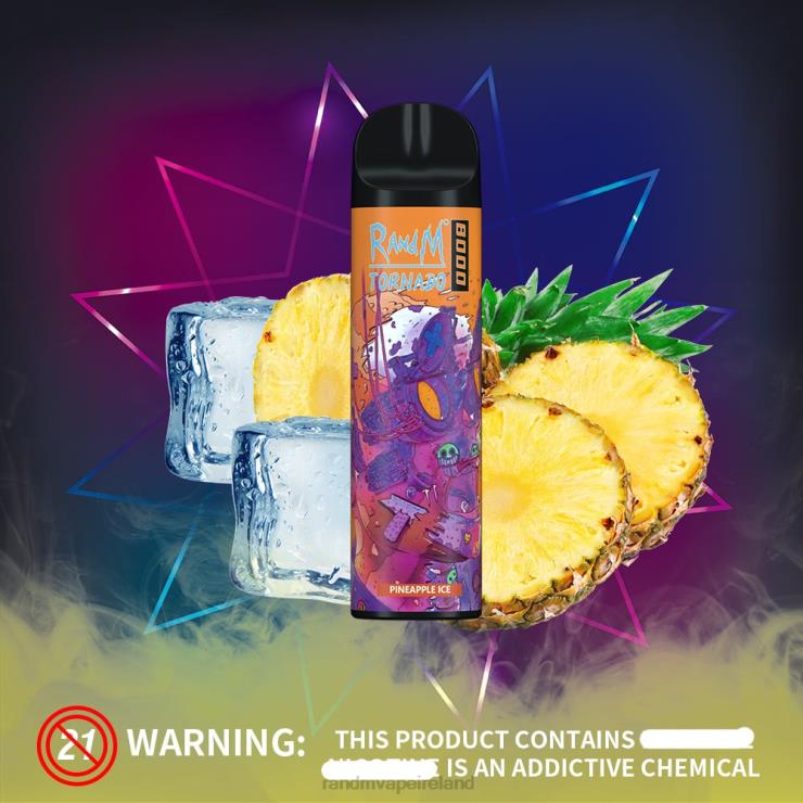 RandM Vape Flavours | RandM Tornado Z2XZX244 8000 Airflow Control Vape Device 1Pc Melon Ice