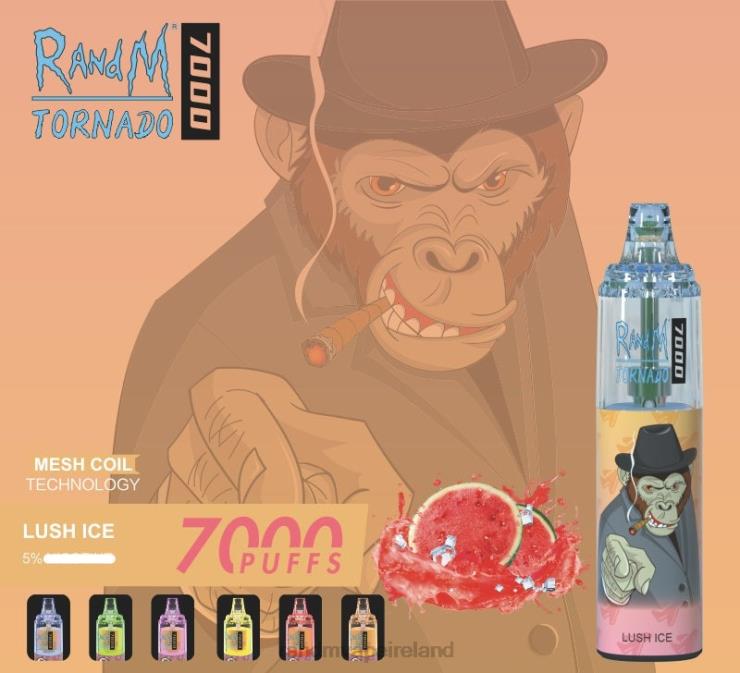 RandM Vape Price | RandM Tornado Z2XZX165 7000 Airflow Control Vape Device 1Pc Lush Ice