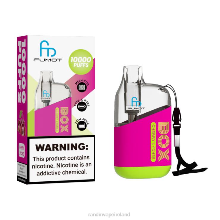 RandM Shop Discount | Fumot Original RandM Tornado Box Z2XZX98 10000 Airflow Control Vape Device 1Pc Cherry Lychee
