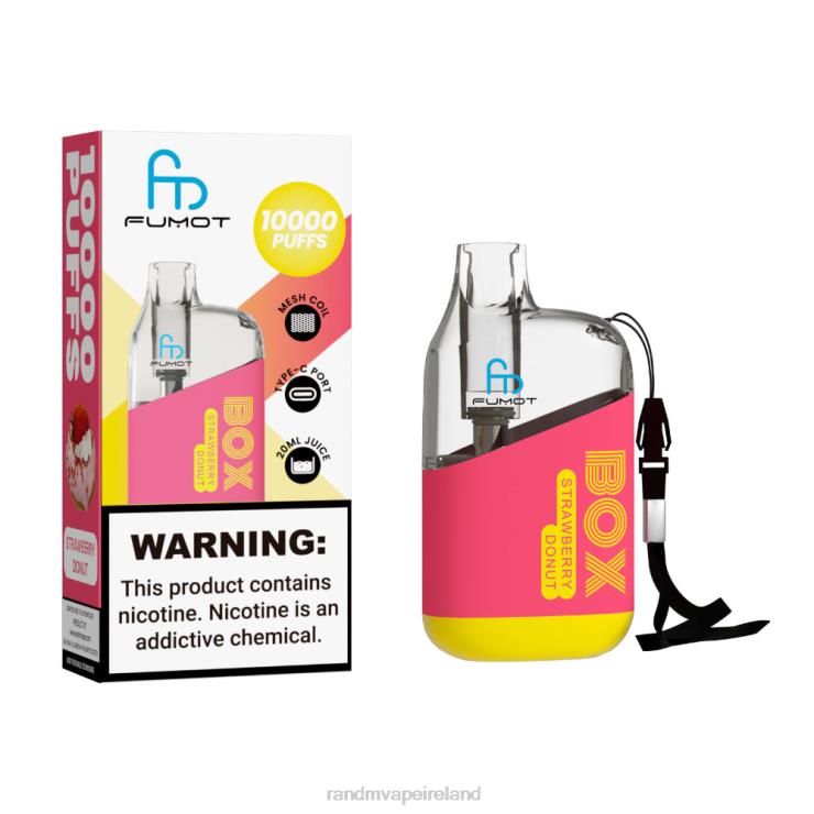 RandM Vape Flavours | Fumot Original RandM Tornado Box Z2XZX94 10000 Airflow Control Vape Device 1Pc Strawberry Donut