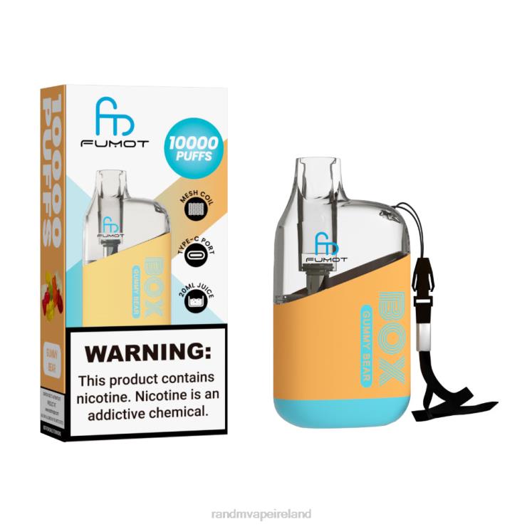RandM Vape Online | Fumot Original RandM Tornado Box Z2XZX90 10000 Airflow Control Vape Device 1Pc Peach Mango