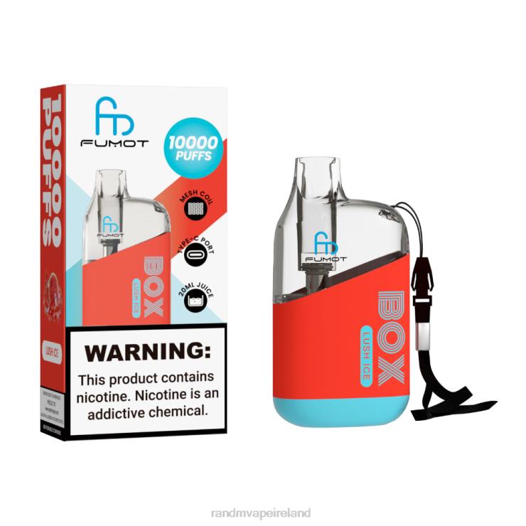 RandM Vape Review | Fumot Original RandM Tornado Box Z2XZX86 10000 Airflow Control Vape Device 1Pc Lush Ice